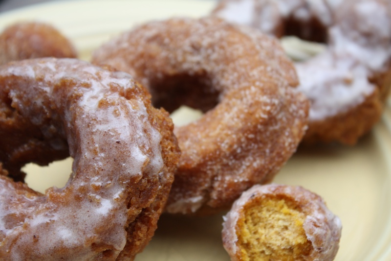 Glazed Pumpkin Donuts